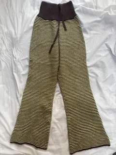 Miller 別注ニットフレアパンツ　kastane