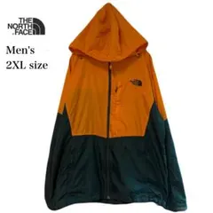 B*様 ノースフェイス ナイロンジャケット メンズ 2XL オレンジ グリーン
