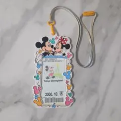 東京ディズニーランド パスポートホルダー ストラップ【レトロ】のサムネイル