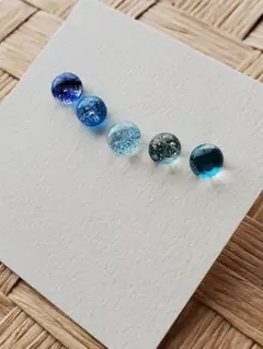 琉球ガラスのピアス5点セット☆No.835