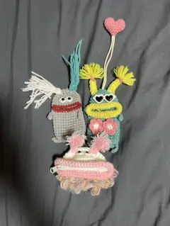 ハンドメイド 編みぐるみ キーケース
