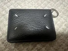 Maison Margiela ブラック レザー キーケース&カードケース