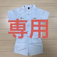 【美品】モイモルン　セットアップ　半袖シャツとショートパンツ