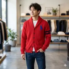 Polo by RalphLauren カーディガン コットン L ビックポニー