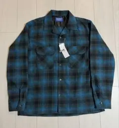 新品 FJ監修 オンブレ ボードシャツ バックナンバー ペンドルトン 青