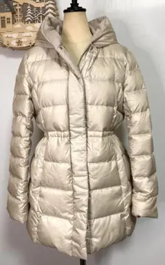 美品　23区　シレータフタダウンコート　洗える　ライトベージュ38（M）