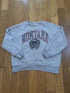 MONTANA カレッジロゴ トレーナー グレー キッズ