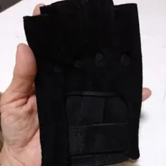 左手のみフィンガーレスグローブ ブラック フリーサイズ