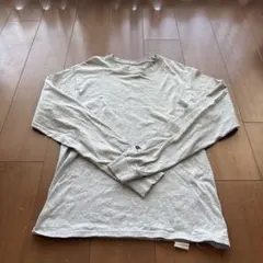 Champion 長袖Tシャツ ロンT グレーS