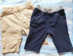 ミキハウス HOT BISCUITS 90cm ズボン 2枚セット 状態良好