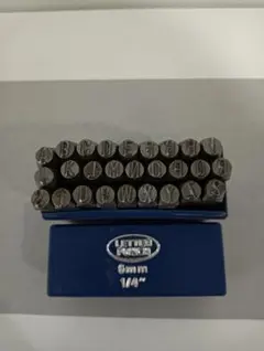 アルファベット＆数字刻印セット6mm1/4