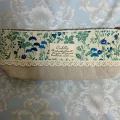 ハンドメイド　ナチュラルガーリー　ペンケース　ペンポーチ