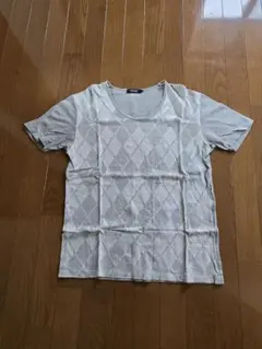 BURBERRY BLACK LABEL アーガイル柄 Tシャツ グレーのサムネイル