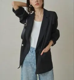 フリーデ様LOUNGEDRESS リネンライクシアージャケット 定価2.3万円