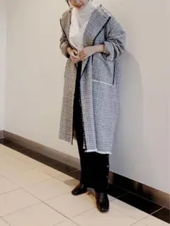 JEANASIS ツイードロングコート