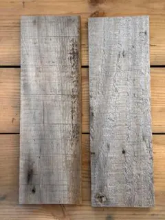 古材 野地板 2枚セットA｜グレー経年材｜DIY・撮影背景・什器素材に