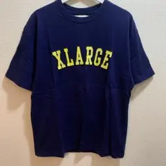 XLARGE BANDANA LOGOネイビー ロゴ ペイズリー