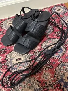 MOUSSY ブラック ストラップサンダル Mサイズのサムネイル