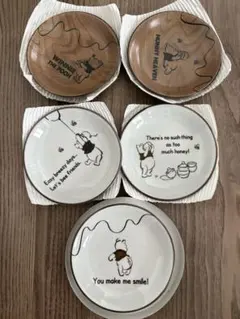 プーさん　Disney Winnie the Pooh 小皿 5枚セットのサムネイル