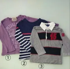 長袖Tシャツ　95㌢ 100㌢ 　3枚　ロンT