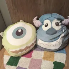 【モンスターズインク】マイク＆サリー　フェイスクッション　2個セット