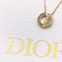 1079 Christian Dior ゴールドカラー CDロゴ ネックレス
