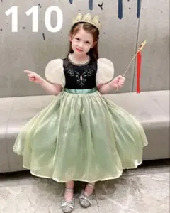 アナ風　フレアドレス 110サイズ