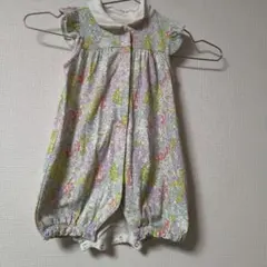 花柄 ロンパース カバーオール