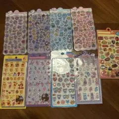 ぷっくりシールボンドロ？シール9枚セット　プーさんエスターバニー