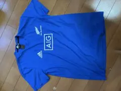 adidas ALL BLACKS Tシャツ Mサイズ 青 オールブラックス