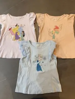 UNIQLO UT ディズニープリンセス Tシャツ 3枚セット 110cmのサムネイル
