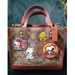 【COACH】Peanuts スヌーピー トートバッグ