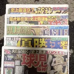 2025年　阪神タイガース優勝　スポーツ新聞５紙セット