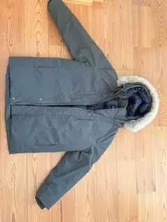 ZARA ザラ ダウンジャケット ファー付き　カーキー