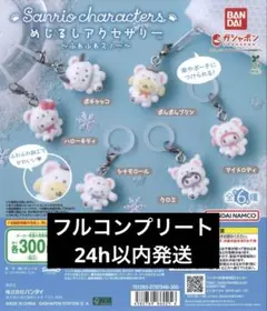 サンリオキャラクターズ　めじるしアクセサリー　ふわふわスノー　フルコンプリート