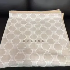 セリーヌCELINE 綿毛布 140×200cm ロゴ入り 西川 茶 白 日本製のサムネイル