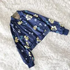 《インデックス》 (S) リバーシブルスカジャン 花柄 フルジップ 着回し 古着