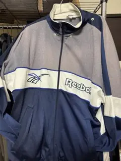 Reebok トラックジャケット ネイビー グレー Mのサムネイル