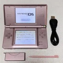 PI【清掃&動作確認済】Nintendo DS Lite メタリックロゼ本体