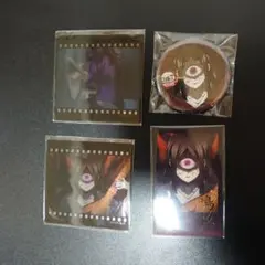 鬼滅の刃 DINING お楽しみくじ クリアカード、缶バッジ 鳴女