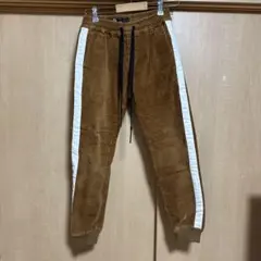 【中古】Fedez x Bershka コーデュロイ ジョガー パンツ ブラウン