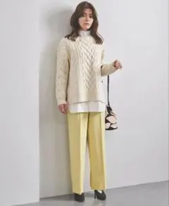 UNITED ARROWS ユナイテッドアローズ ストレート パンツ イエロー