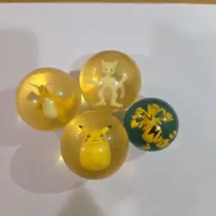 ポケモン フィギュア入りスーパーボール 4点