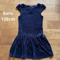 プチバトー ベロアワンピース 8ans 128cm