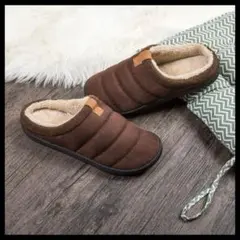 スリッパ 冬用 ルームシューズ メンズ 暖かい ボア付き