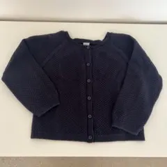 PETIT BATEAU ネイビー カーディガン 128cm