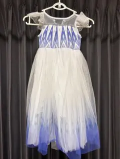 アナ雪 エルサ風 ドレス 子ども用 110cm プリンセス 仮装 ディズニー風