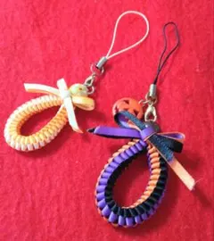 ハンドメイドストラップ2点