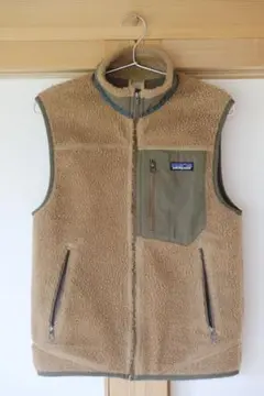 patagonia パタゴニア　フリースベスト　ベージュカーキ　レトロ