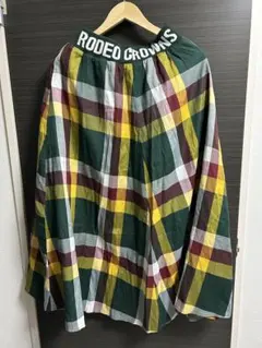 RODEO CROWNS チェック柄 ロングスカート FREEサイズ